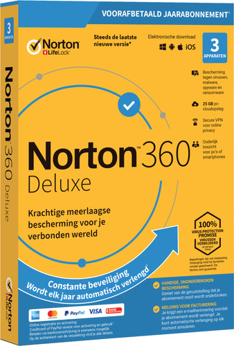Norton 360 Deluxe 1year 3PCs 25GB Cloud Storage USA/Canada key